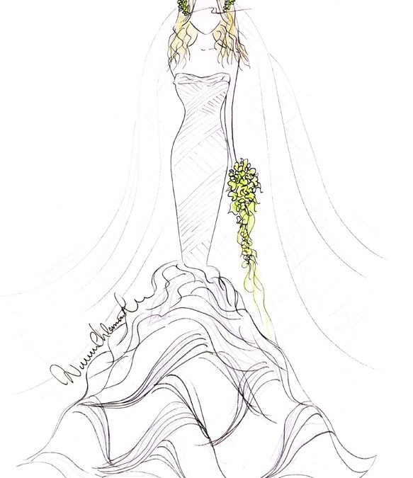 Wedding Dress Sketchbook By Celebrity Bridal Designer Winnie Chlomin Lee