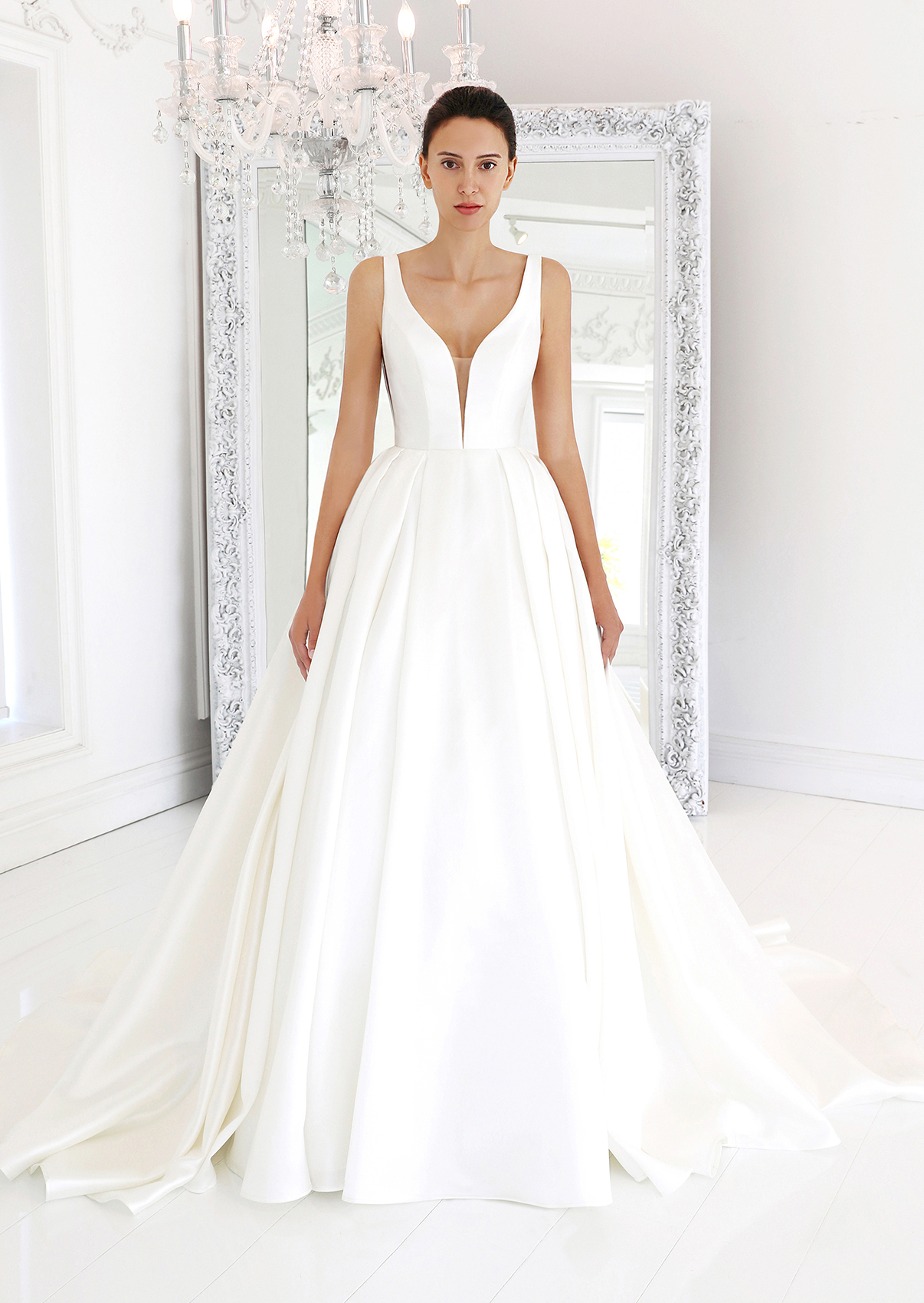 Charlotte Satin A-Line Wedding Dress